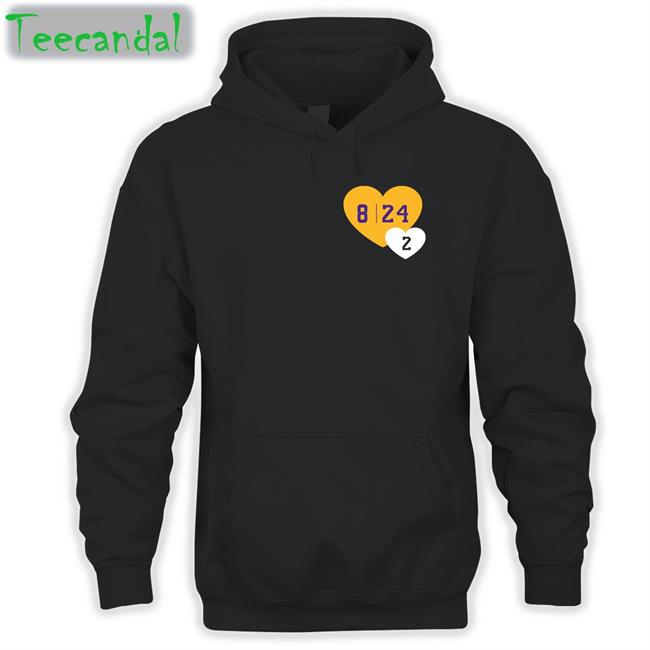Kobe Bryant Savannah James 8 24 2 Hearts Hoodie