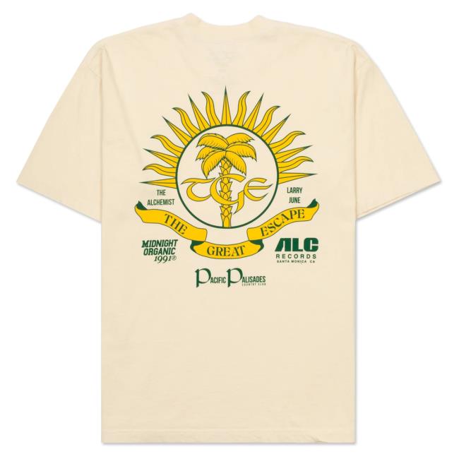Official Larry June Merch Clothing Store Larry June X The Alchemist Tge The Great Escape Golf New Shirt Cream LarryJune