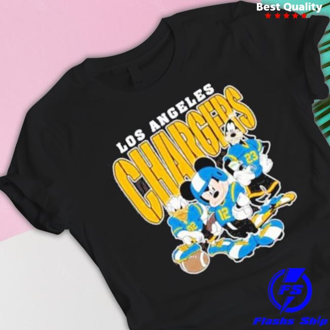 Mickey Donald Duck And Goofy Football Team Los Angeles Chargers shirt
