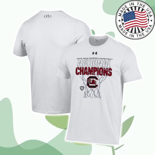 Trending Armour White South Carolina Gamecocks 2024 Ncaa Women's Basketball National Champions Locker Room Tee Shirt Gamecocksonline Shop