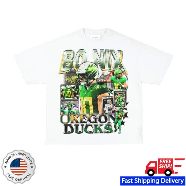 Original Bo Nix Oregon Hoodie Sweatshirt Vibras Club Merch Store