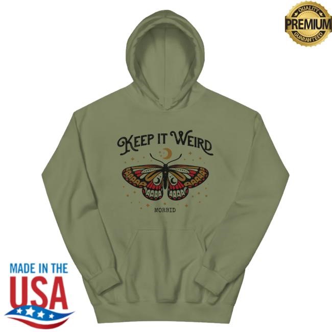 Wondery Shop Merch Morbid Keep It Weird Moth Hoodie