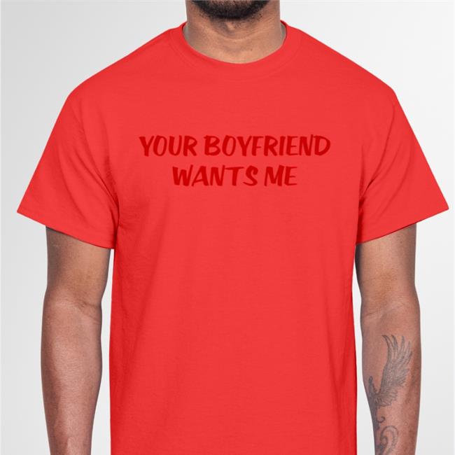 Tobey Maguire Wearing Your Boyfriend Wants Me Long Sleeve Tee Shirt