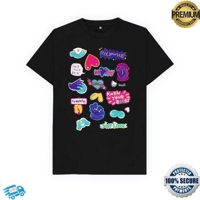 Black Sticker Aesthetic Tee