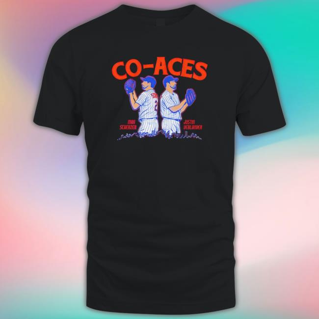 Max Scherzer And Justin Verlander Co-Aces New York Mets Hooded Sweatshirt