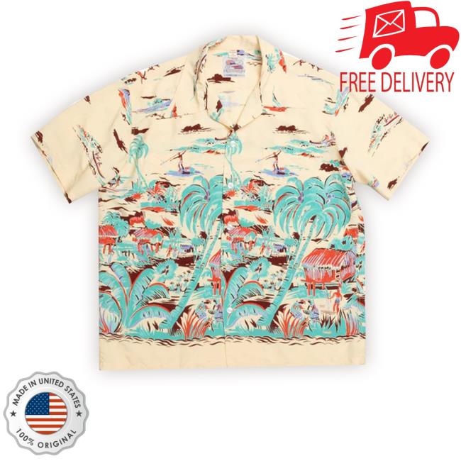 Official Clutch StoreDuke Kahanamoku Special Edition 'Hawaiian Village' Hawaiian Shirt Yellow