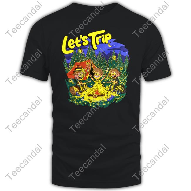Sturnioloclothing Let's Trip Campfire Long Sleeve T-Shirt
