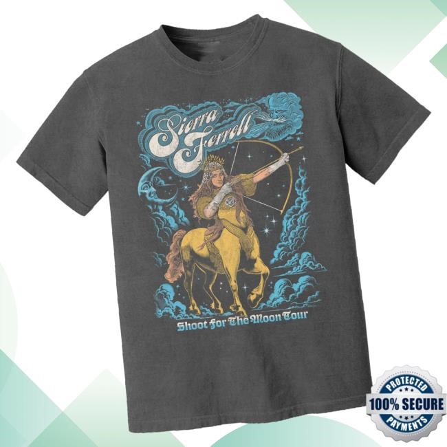 Kung Fu Merch Sierra Ferrell Shoot For The Moon Tour Short Sleeve Tee
