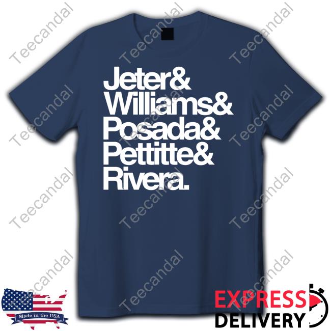 Ny Evilempire Jeter& Williams& Posada& Pettitte& Rivera T Shirt