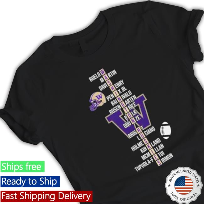 Official Washington Huskies Team Buelow Martin Davis And Henry Sweatshirts