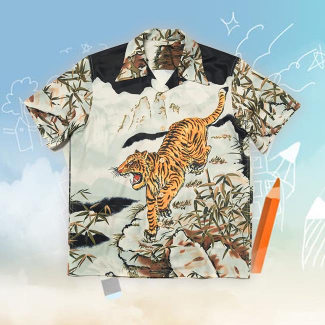 Tiger Painting Hawaiian Funny Shirt