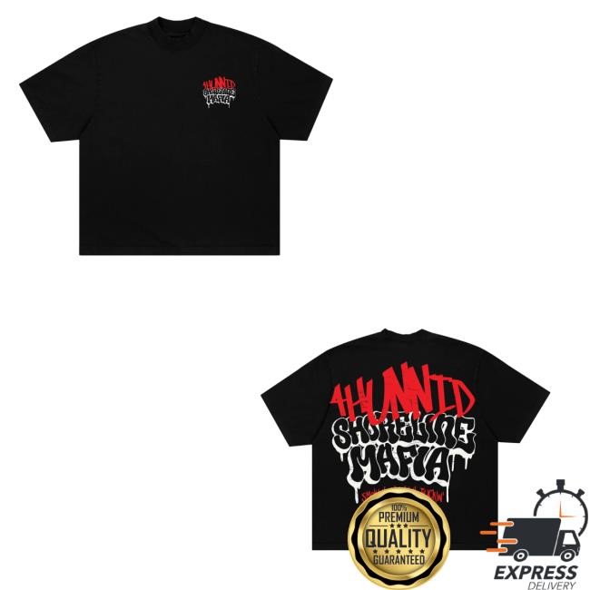 4Hunnid Merch 4Hunnid X Shoreline Mafia Hollywood T-Shirt