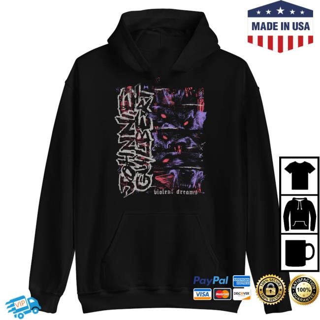 Johnnieguilbert Violent Dream Wolf Red Blue t-shirt, hoodie, tank top, sweater and long sleeve t-shirt