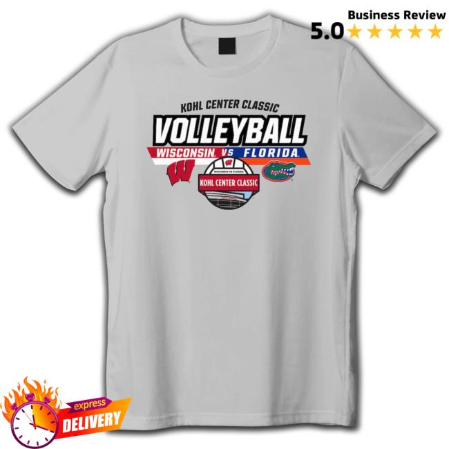 Wisconsin Badgers Vs. Florida Gators 2022 Kohl Center Classic Volleyball Matchup Crewneck Sweatshirt
