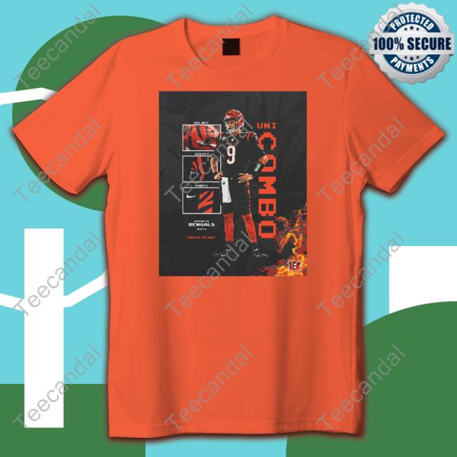 Uni Combo Helmet Jersey Pants Bengals 9 Shirts Joe Burrow Uni Combo Helmet Jersey Pants Bengals 9 Long Sleeve Tee Joe Burrow