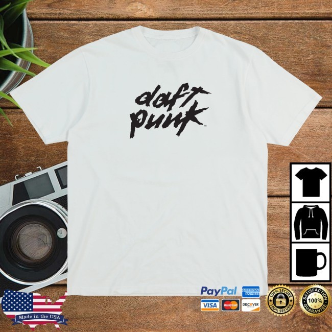 Trending Daft Punk Merch White Daft Punk Logo Shirt