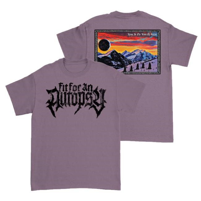 Fit For An Autopsy Merch Stone Of Sorrow T-Shirt - Wine Tee