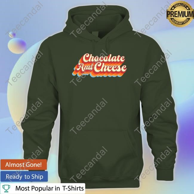 Chocolate & Cheese Script Tee Shirt