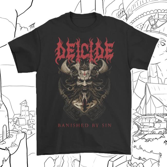 Original Deicide - Banished By Sin Tee Shirt Reigning Phoenix Music Shop