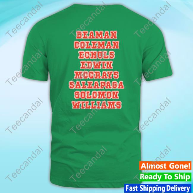 Official Beaman Coleman Echols Edwin Mccray Saleapaga Solomon Williams Sweatshirt Walker White Wearing Beaman Coleman Echols Edwin Mccray Saleapaga Solomon Williams T Shirt