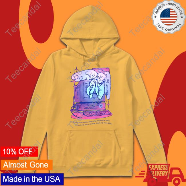 Crvptozoology Guide My Keysfrokes Keep My Programs Alive Protect Me From Viruses Back Up My Drive Hoodie