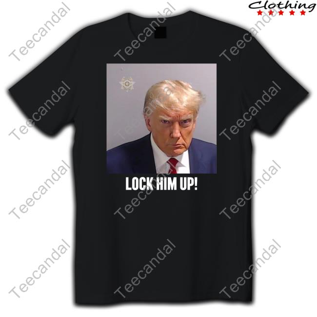 Official Trump Mugshot Lock Him Up Hoodie Jon Cooper