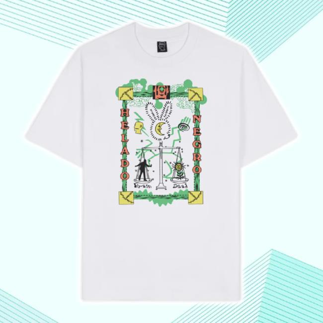 Original We Are Brain Dead Merch Store Brain Dead X Helado Negro Unisex Sweatshirt - White Wearebraindead Shop