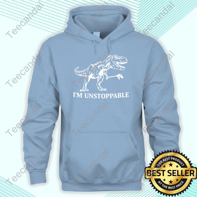 Green-Eyed Lizard Wearing I'm Unstoppable T Shirt