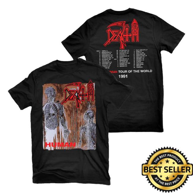 Trending Relapse Merch Store Death "Human World Tour - 1991-92" Sweaters Relapse Shop