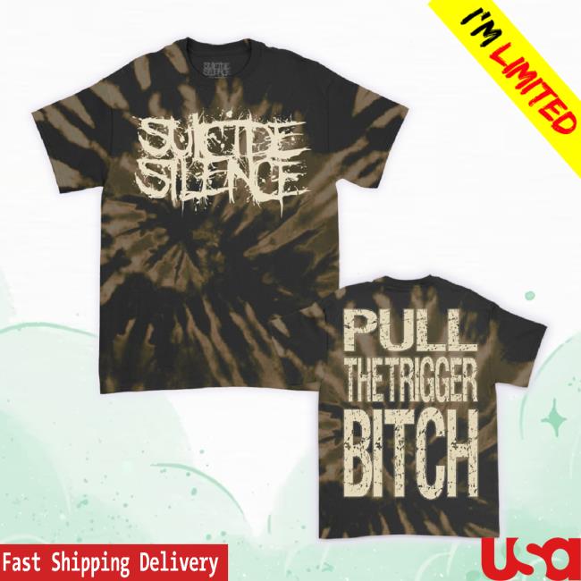 Official Suicide Silence Store Logo Pttb Hoodie (Bleach Twist Dye)