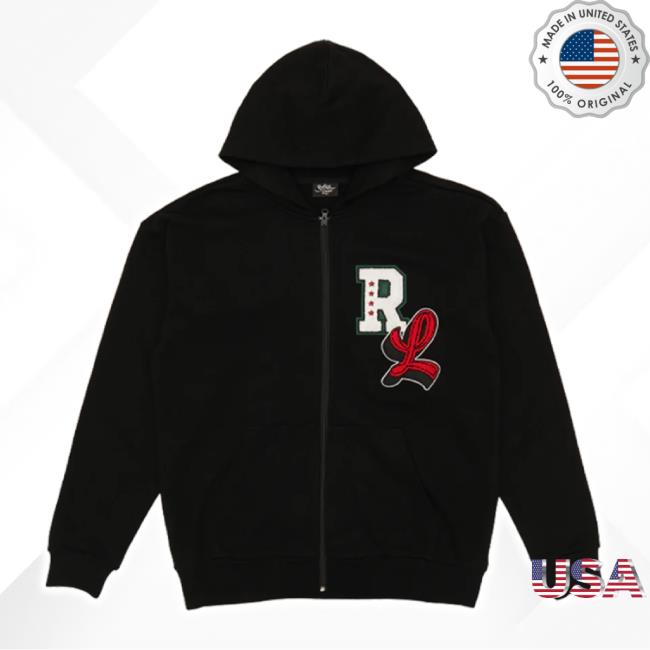 Trending Rolling Loud Merch Store Big Chenille Zip-Up Sweaters Black Shoprollingloud Shop