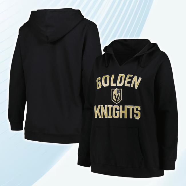 Trending Profile Golden Knights Plus Size Arch Over Logo... Sweaters