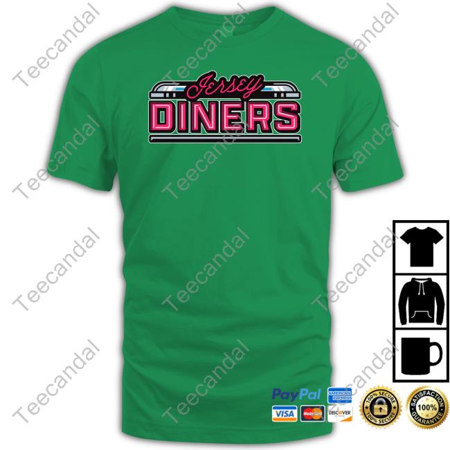 Minor League Promos Jersey Diners Wordmark Long Sleeve Tee Shirt