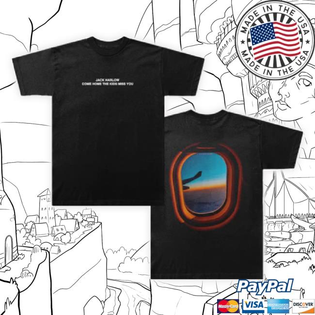Official Jack Harlow Merch Store Airplane Window Hoodie Sweatshirt Jackharlow Shop