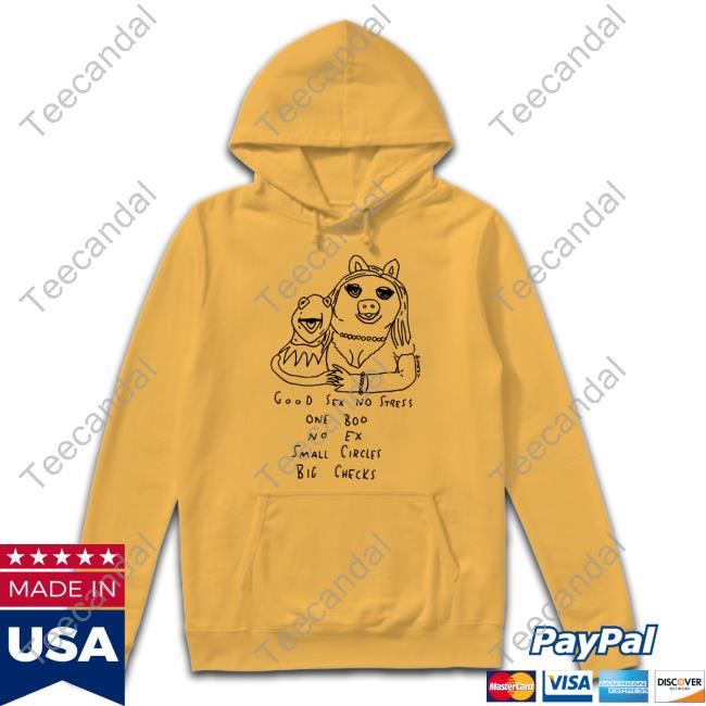 Matt Gray Good Sex No Stress One Boo No Ex Small Circles Big Checks Tee Shirt