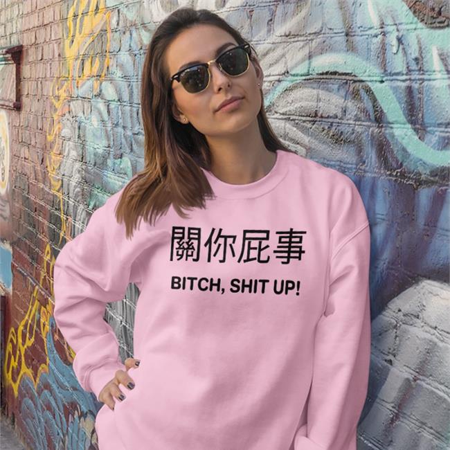 Poorly Translated Shirts Bitch Shit Up Hoodie