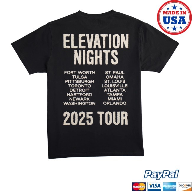 Elevation Nights Tour 2025 Hooded Sweatshirt Elevation Church Merch Store