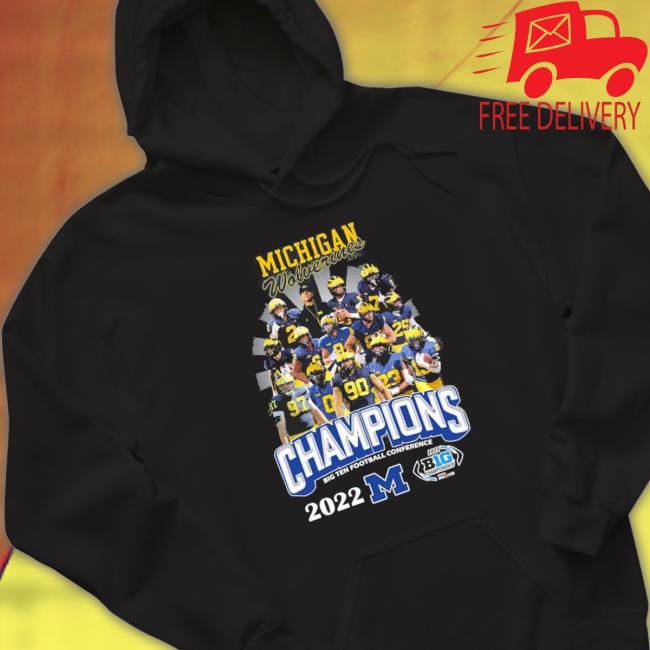 The Michigan Wolverines 2022 Big Ten Football Conference Champions Tee Shirt