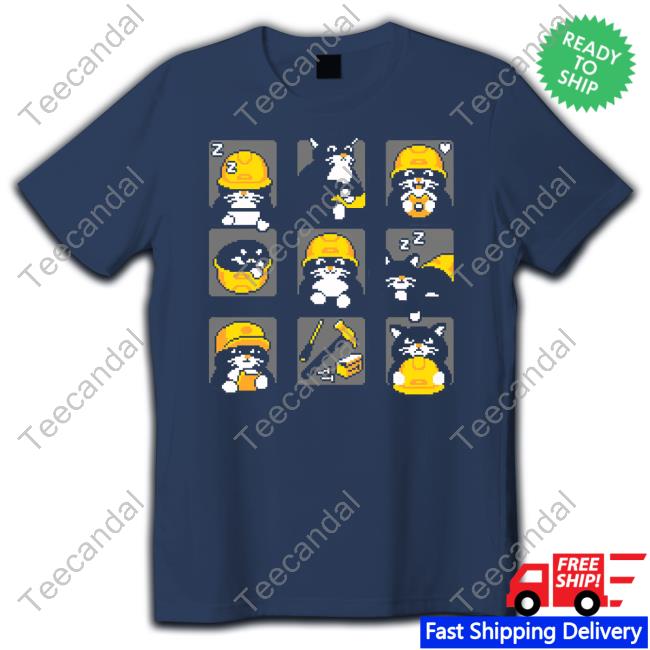 Rawpaw Ink Store Construction Cats By Cats With Jobs Sweatshirt Stray Cat