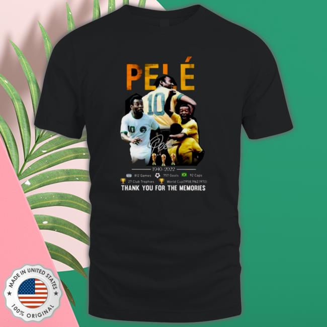 Pele 1940-2022 Thank You For The Memories Signature Sweaters
