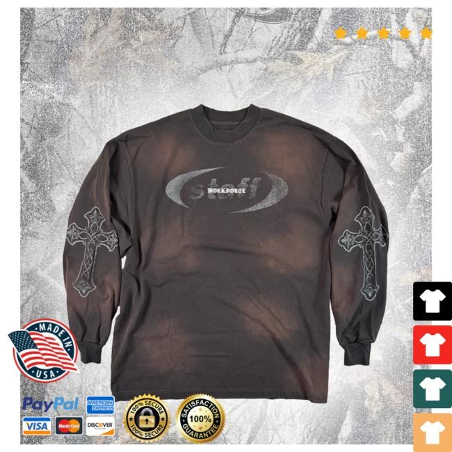 Trending Staff Workforce Merch Survivors Guilt Long Sleeve T Shirt Acid Wash Grey