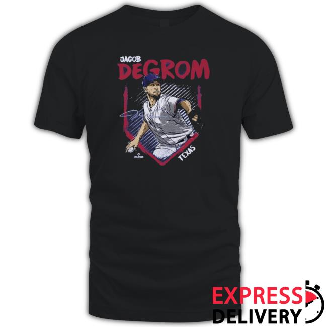 Official Jacob Degrom Texas Base Signature Hooded Sweatshirt