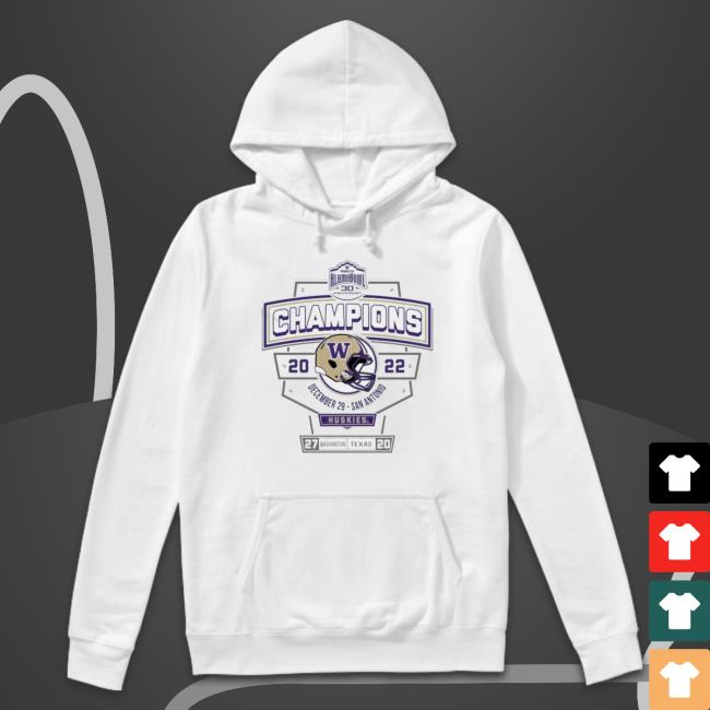 Washington Huskies Valero Alamo Bowl 2022 Champions Tee