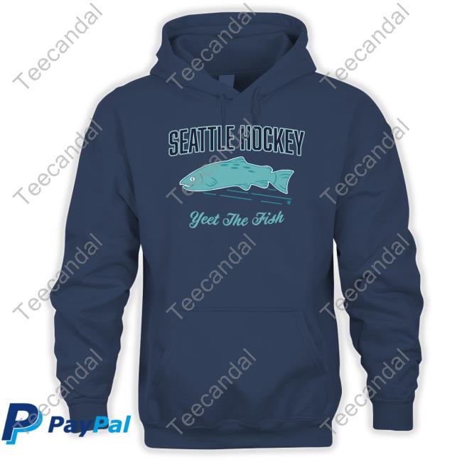 Breakingt Store Seattle Hockey Yeet The Fish Long Sleeve T Shirt