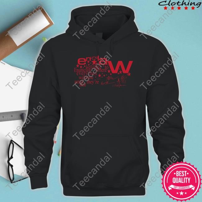 Run For Cover Records Merch Welcome Enumclaw Where Everyones Welcome Until They're Not Hoodie Sweatshirt