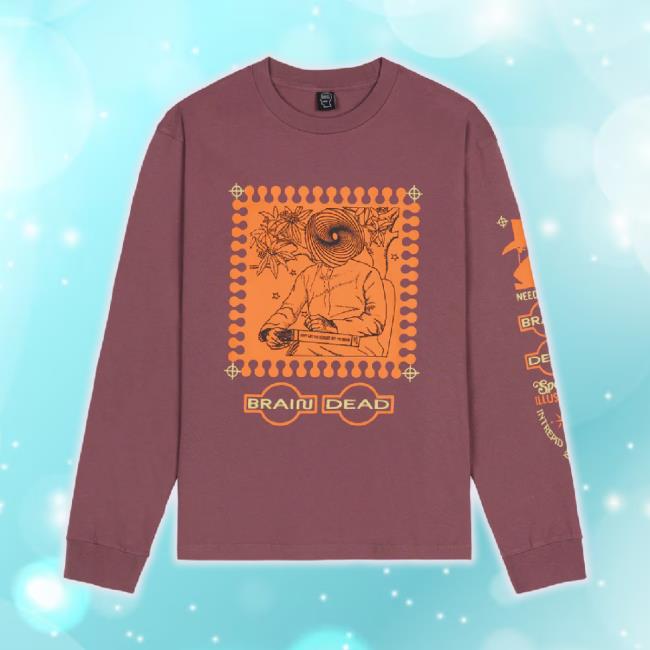 Official Weare Brain Dead Merch Store Special Illusions T-Shirt- Clay Wearebraindead Shop