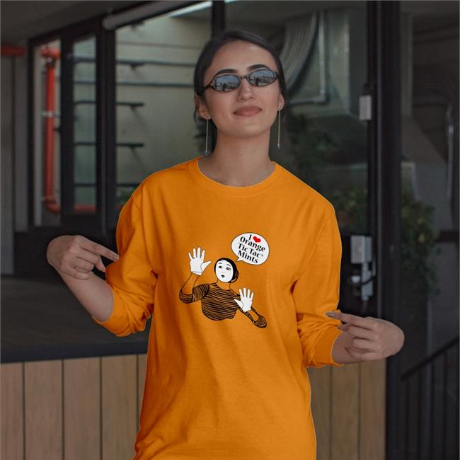 I Love Orange Tic Tac Mints Tee Shirt Weird Thrift Store Shirts