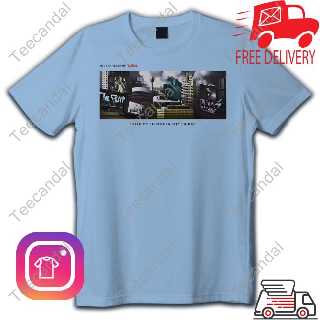 Warhol Killer Gaga¹⁵ Fifteen Years Of The Fame With My Pigture In City Lights Tee Shirt Thefame Fifteen Years Of The Fame With My Pigture In City Lights T-Shirt