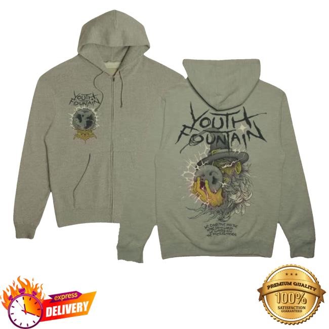 Youthfountainmerchuk Merch Store Shop Youth Fountain Wizard Zip Hoodie
