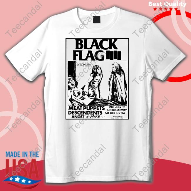 Black Flag Meat Puppets Descendents Angst Sweatshirt
